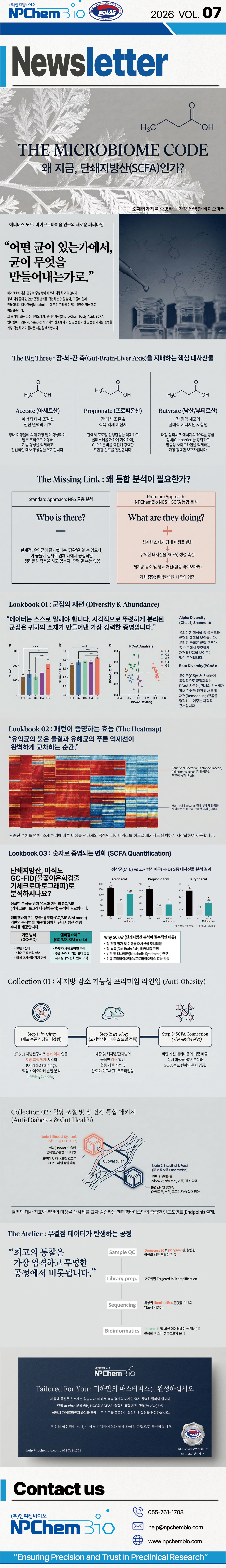 단쇄지방산, 아직도 GC-FID로 분석하시나요? (엔피켐바이오 7월호 뉴스레터)